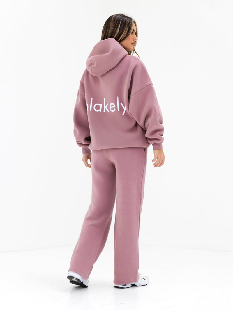 Lexi Wide Leg Sweatpants - Dusty Pink