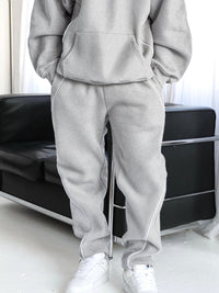 Seam Relaxed Sweatpants - Marl Grey