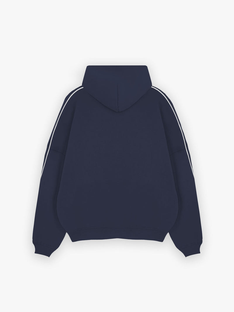 Seam Relaxed Hoodie - True Navy