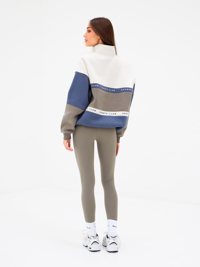 Alpine 1/4 Zip Sweater - Safari Green