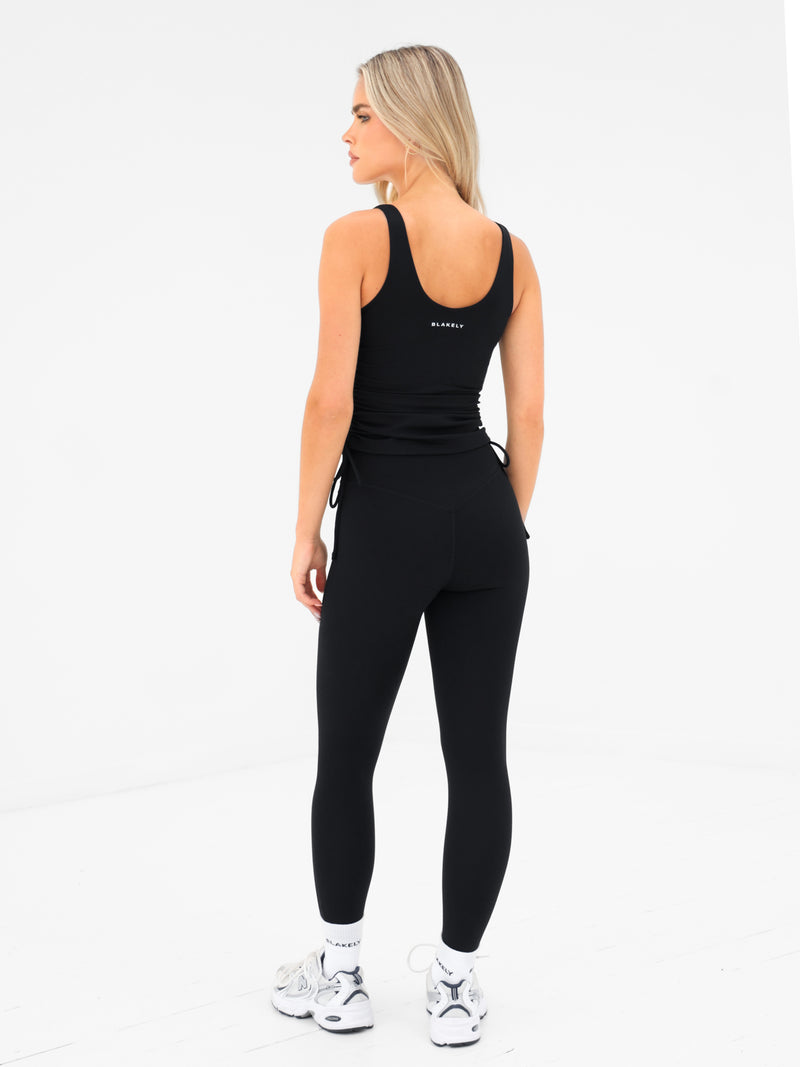 Ultimate Ruched Vest - Black
