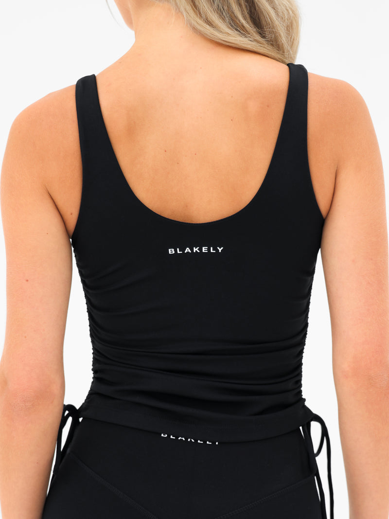 Ultimate Ruched Vest - Black