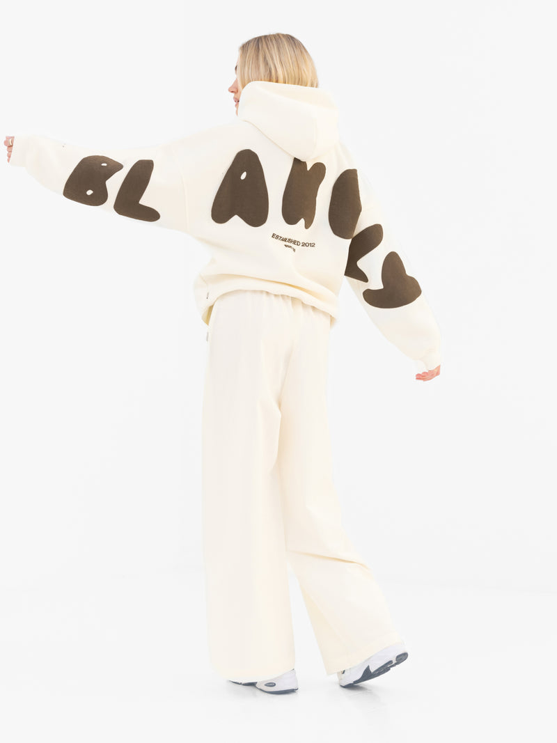 Maya Wide Leg Trousers - Buttermilk