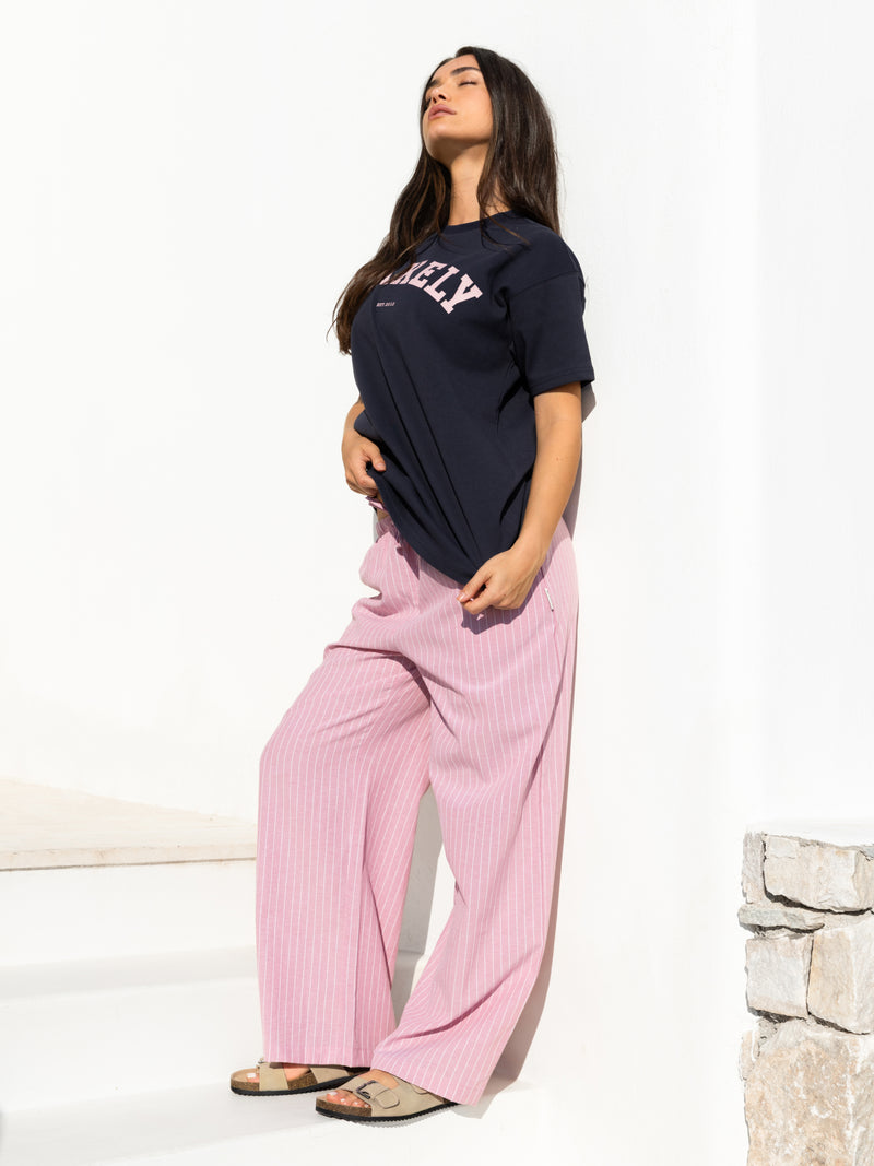 Summer Stripe Trousers - Pink Stripe
