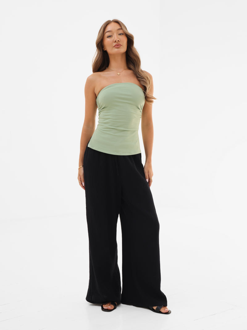 Solea Bandeau Top - Sage Green