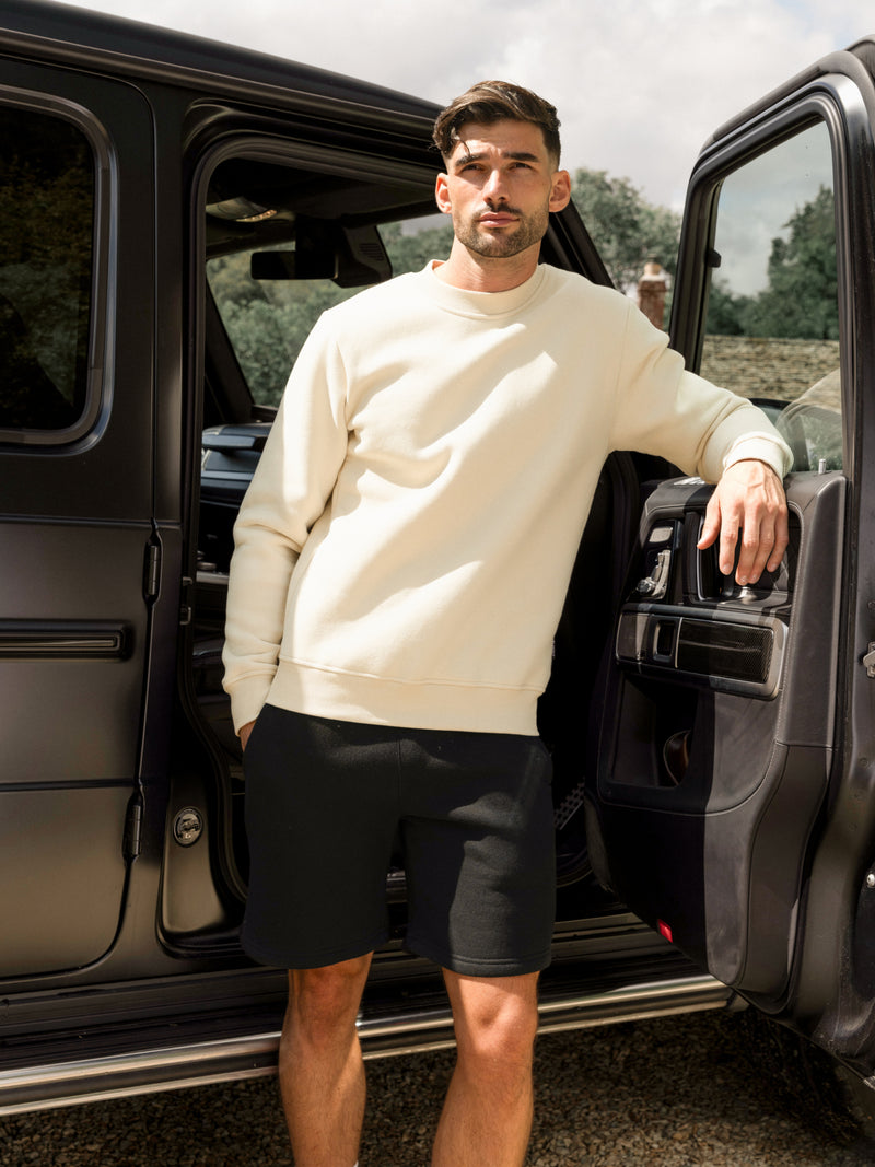 Blakely Basic Relaxed Jogger Shorts - Black