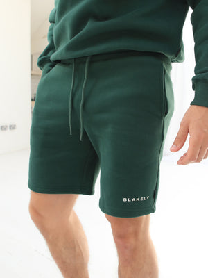 Riviera Initial Jogger Shorts - Dark Green