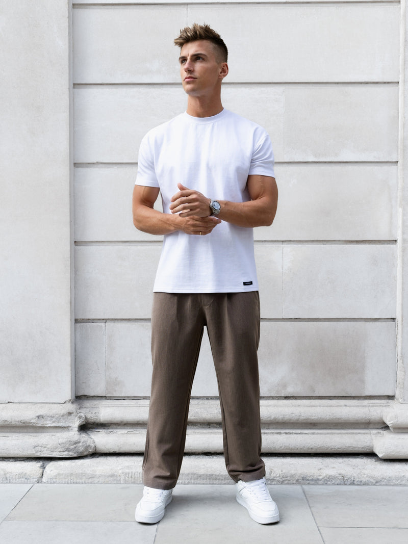 Anston Stretch Chinos - Brown