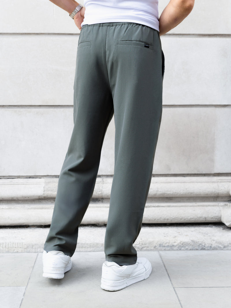 Anston Stretch Chinos - Dark Olive
