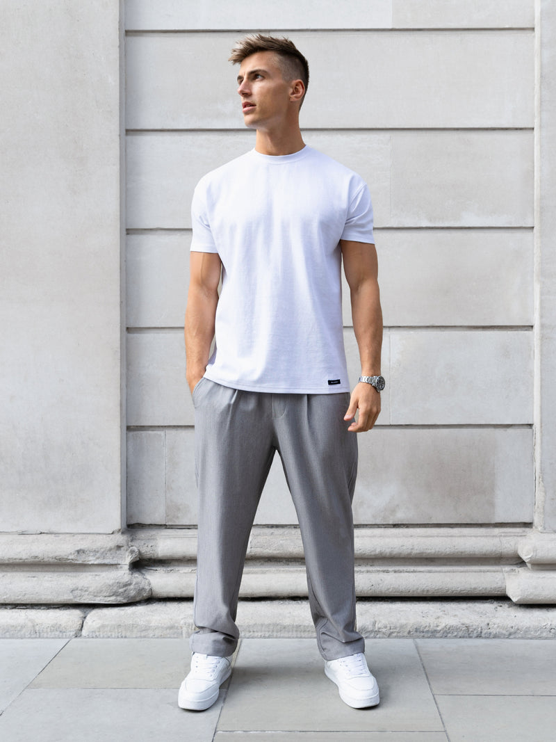 Anston Stretch Chinos - Light Grey