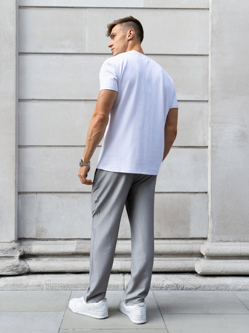 Anston Stretch Chinos - Light Grey