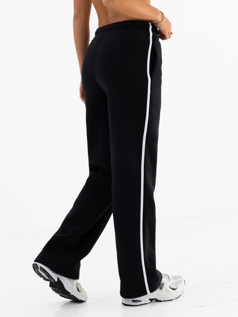 Jada Wide Leg Sweatpants - Black