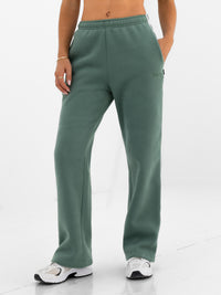 Jada Wide Leg Sweatpants - Vintage Green