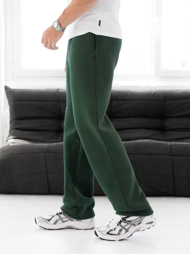 Blakely Straight Leg Sweatpants - Forest Green