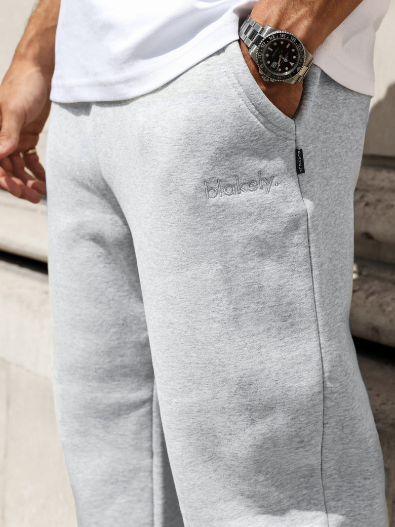 Iver Relaxed Sweatpants - Marl Grey