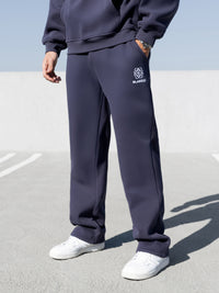 Mateo Wide Leg Sweatpants - True Navy