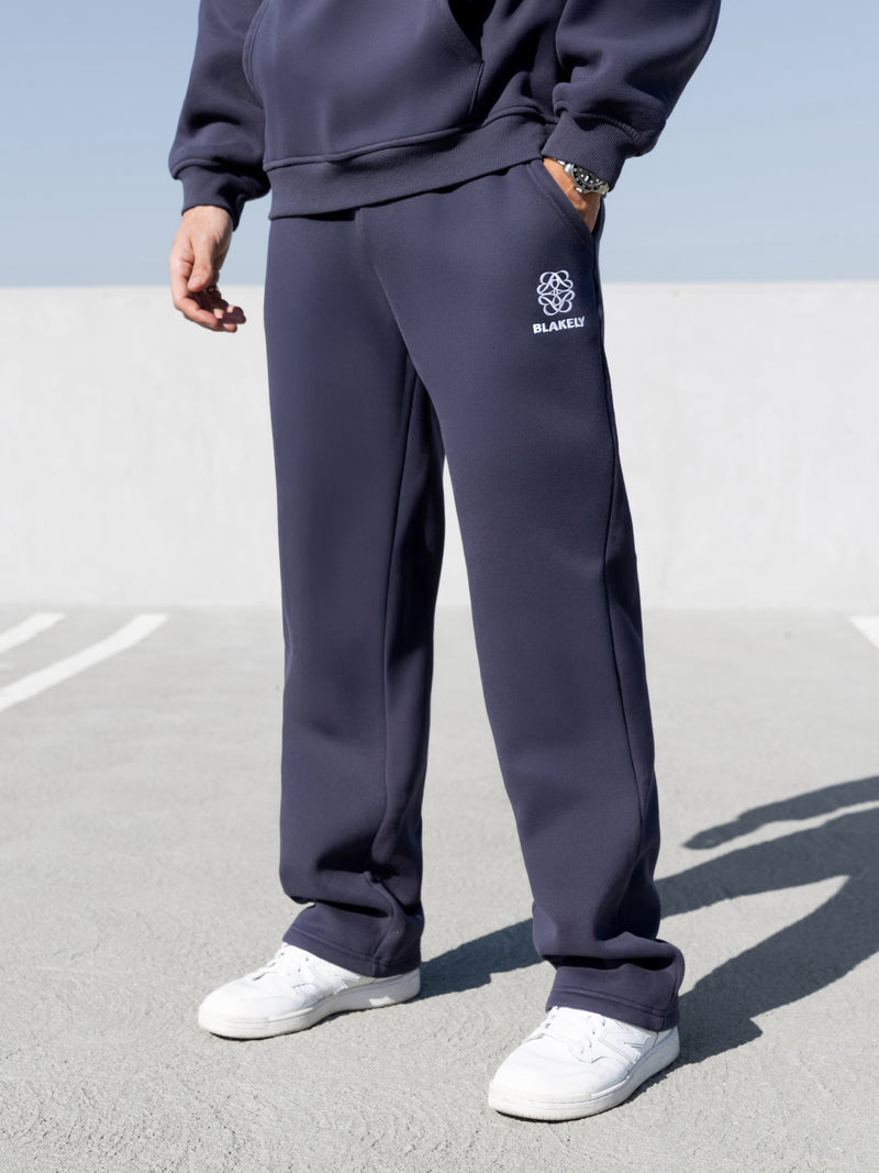 Mateo Wide Leg Sweatpants - True Navy