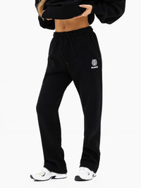 Iris Wide Leg Sweatpants - Black