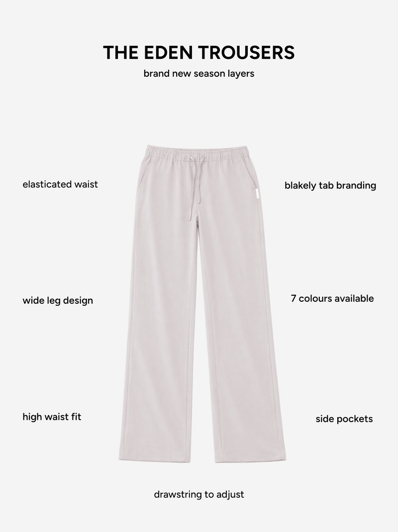 Eden Elasticated Trousers - Pebble