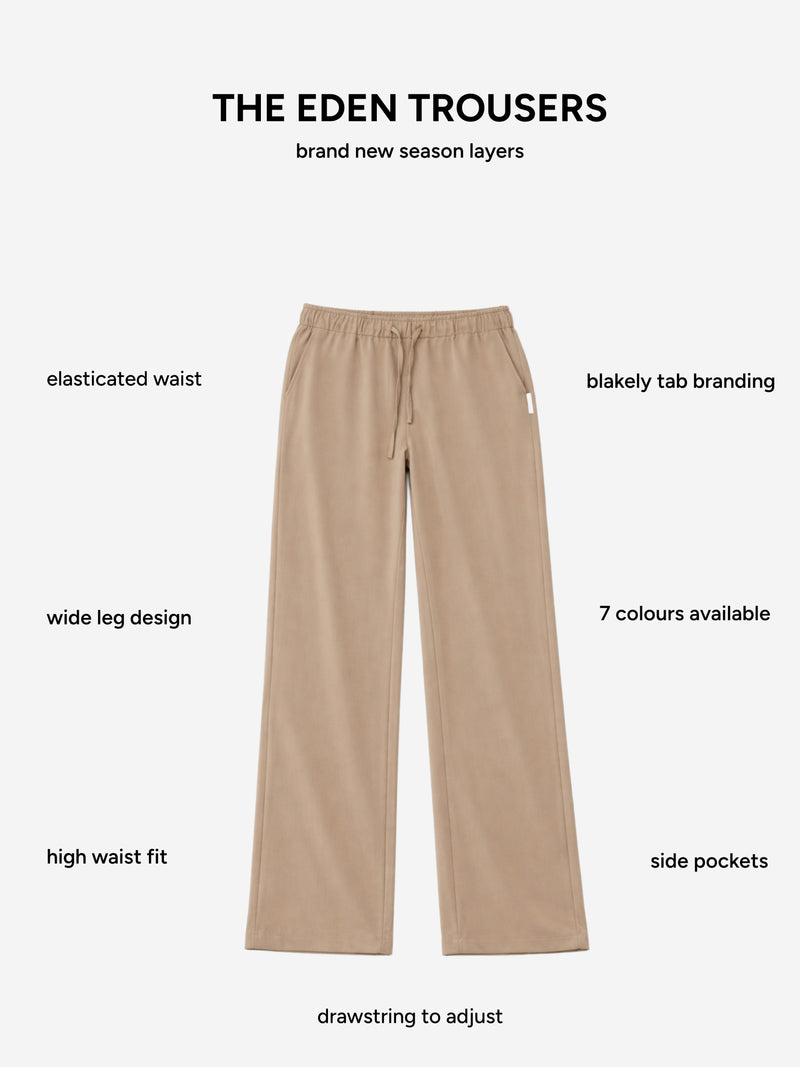 Eden Elasticated Trousers - Tan
