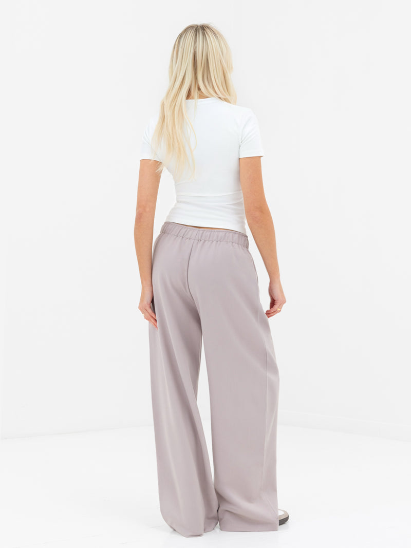 Eden Elasticated Trousers - Pebble