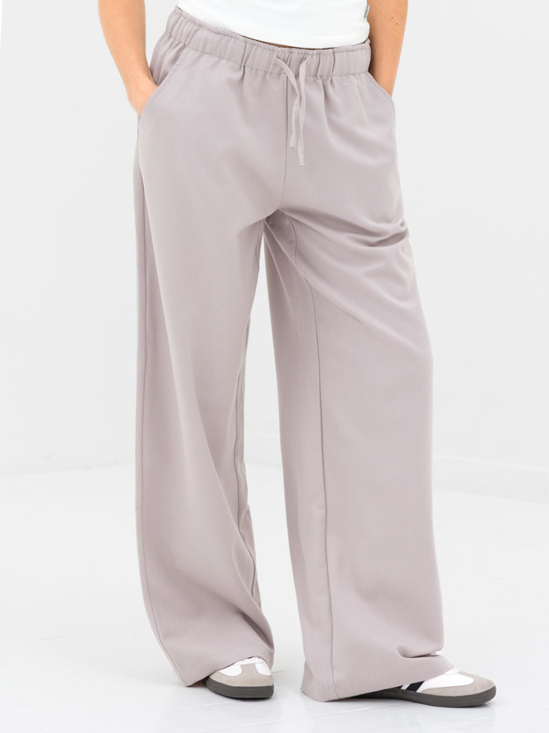 Eden Elasticated Trousers - Pebble