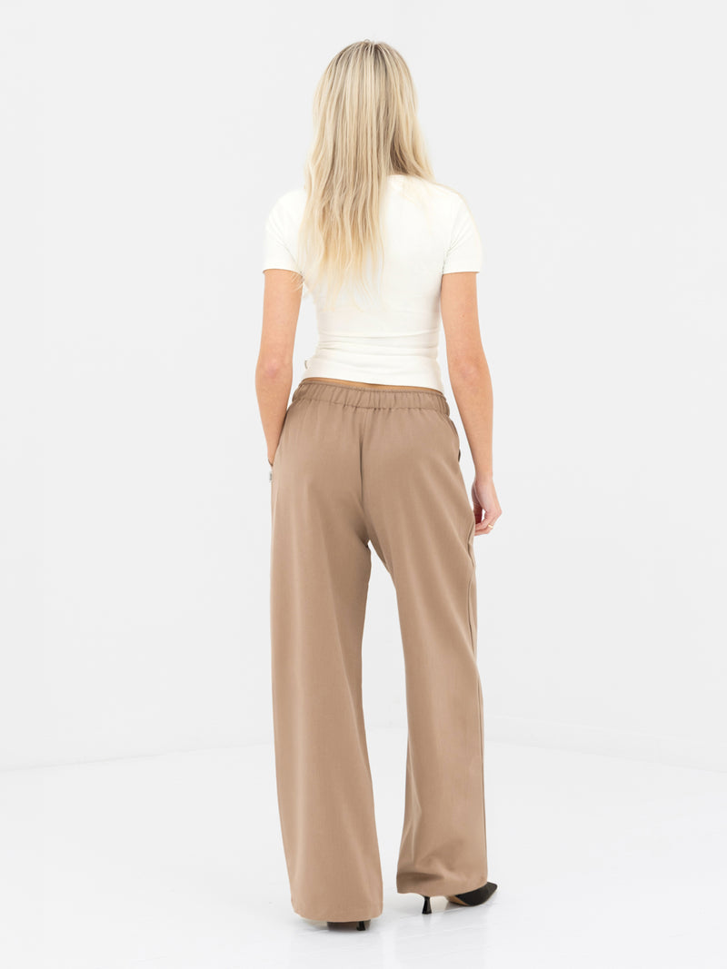 Eden Elasticated Trousers - Tan