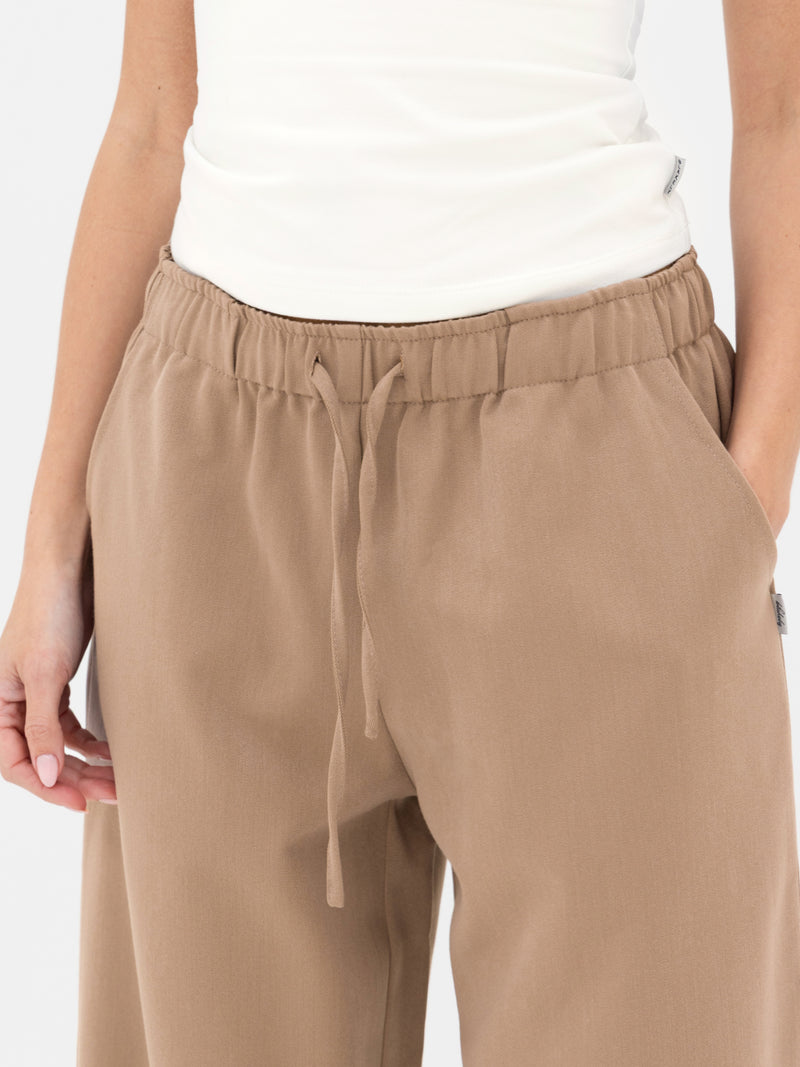 Eden Elasticated Trousers - Tan