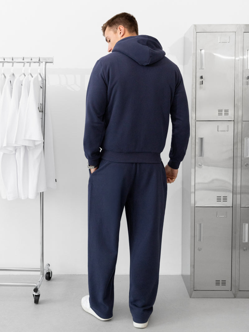 Heritage Relaxed Full Zip Hoodie - True Navy