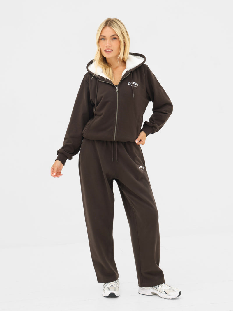 Heritage Full Zip Hoodie - Chocolate Brown