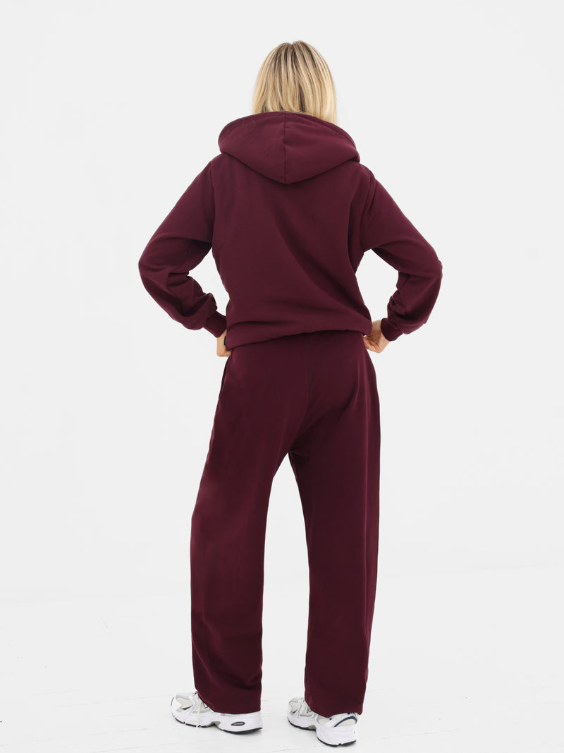 Heritage Full Zip Hoodie - Dark Cherry