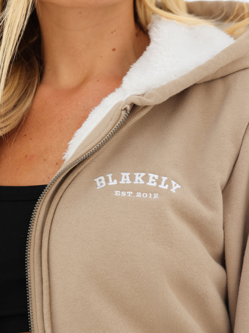 Heritage Full Zip Hoodie - Light Tan