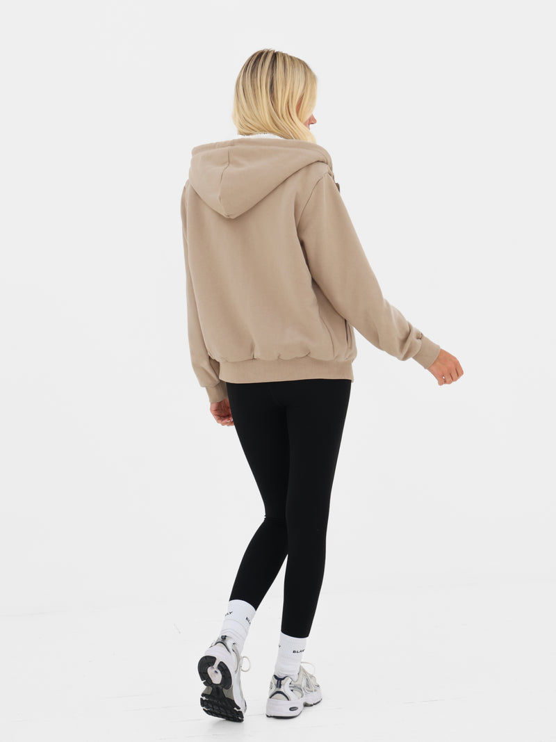 Heritage Full Zip Hoodie - Light Tan