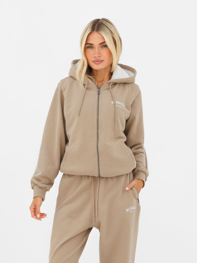 Heritage Full Zip Hoodie - Light Tan
