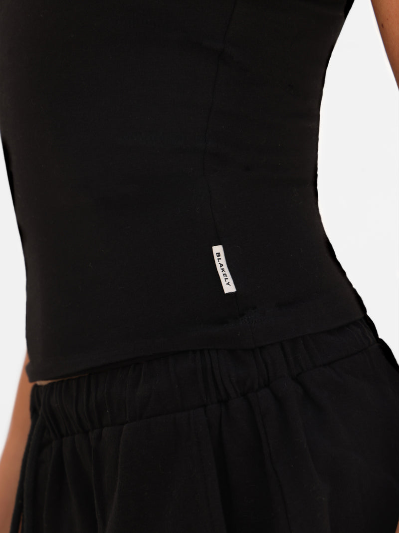 Ayla Cotton Cami Top - Black