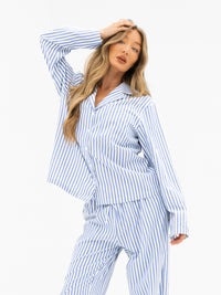 Suki Stripe Shirt - Blue Stripe