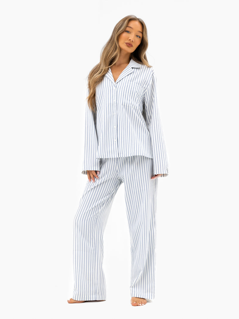 Suki Stripe Shirt - Light Grey Stripe