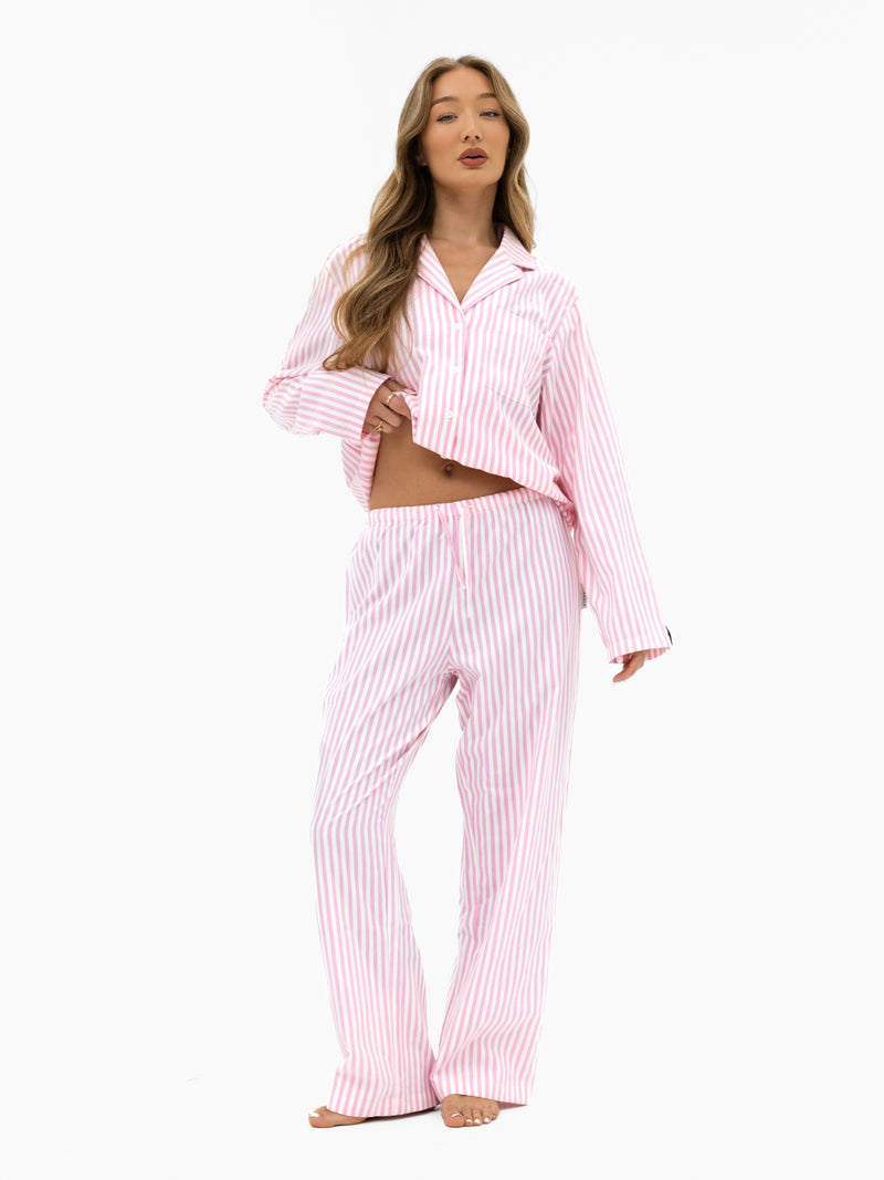Suki Stripe Shirt - Pink Stripe