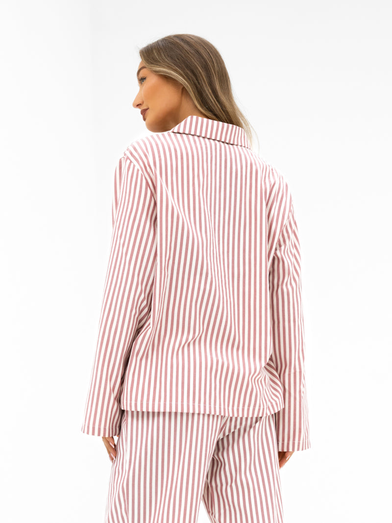 Suki Stripe Shirt - Red Stripe