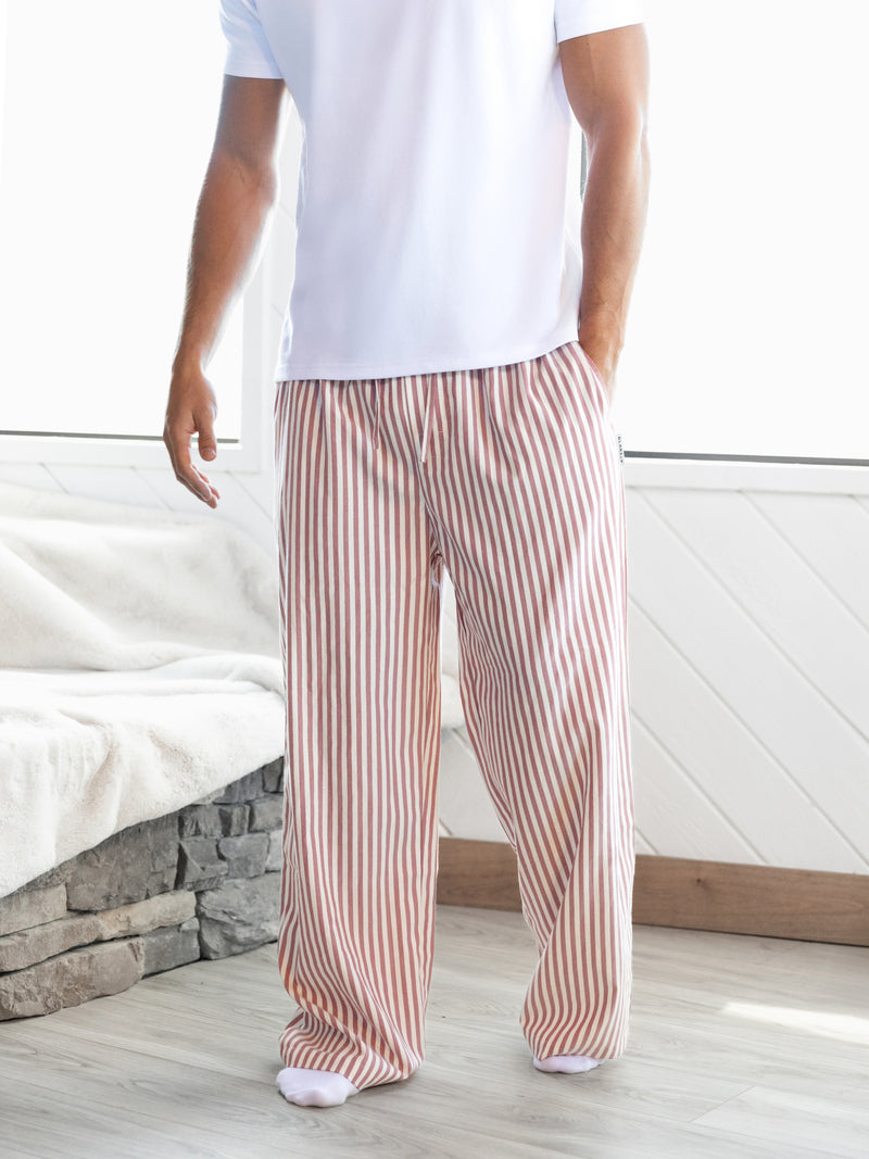 Albie Stripe Trousers - Red Stripe