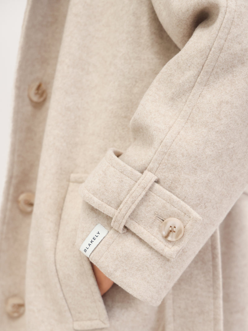 Madalyn Longline Coat - Tan