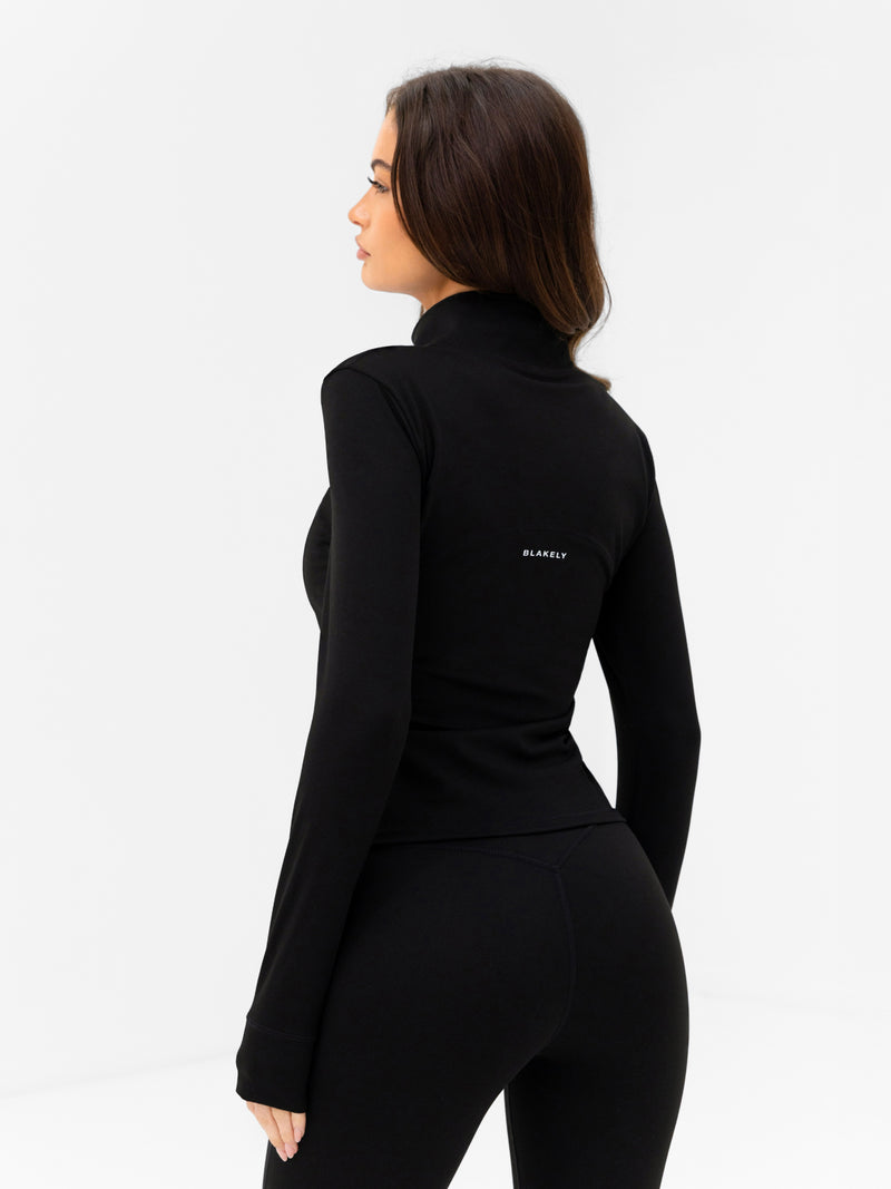 SculptForm Full Zip Jacket - Black