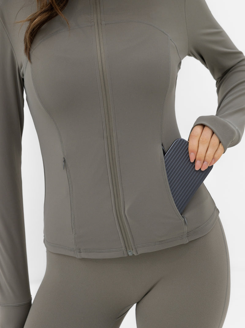 SculptForm Full Zip Jacket - Safari Green