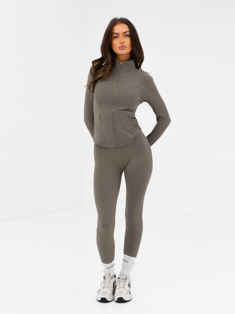 SculptForm Full Zip Jacket - Safari Green