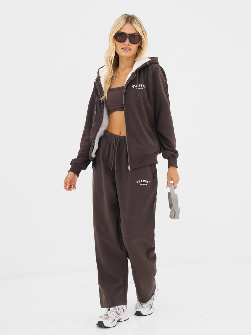 Heritage Oversized Sweatpants - Chocolate Brown