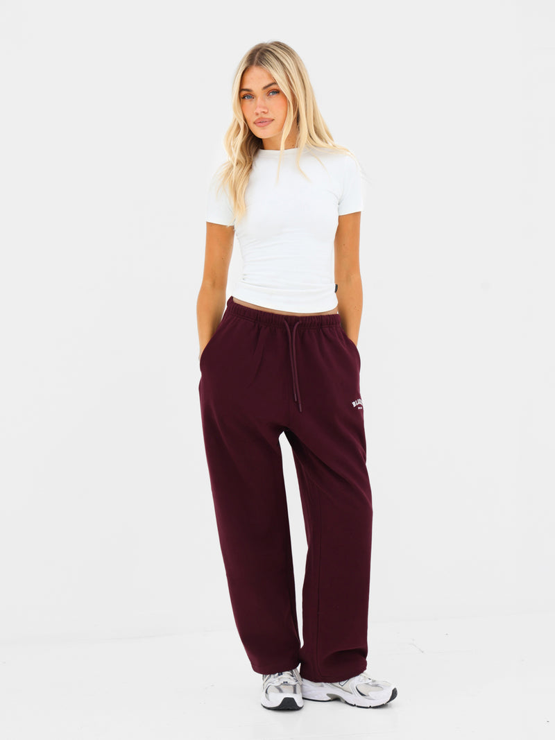 Heritage Oversized Sweatpants - Dark Cherry