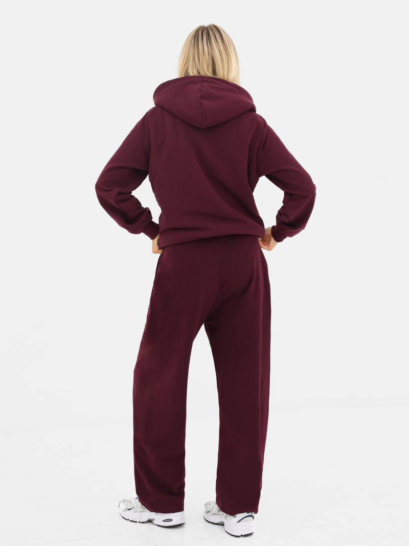 Heritage Oversized Sweatpants - Dark Cherry