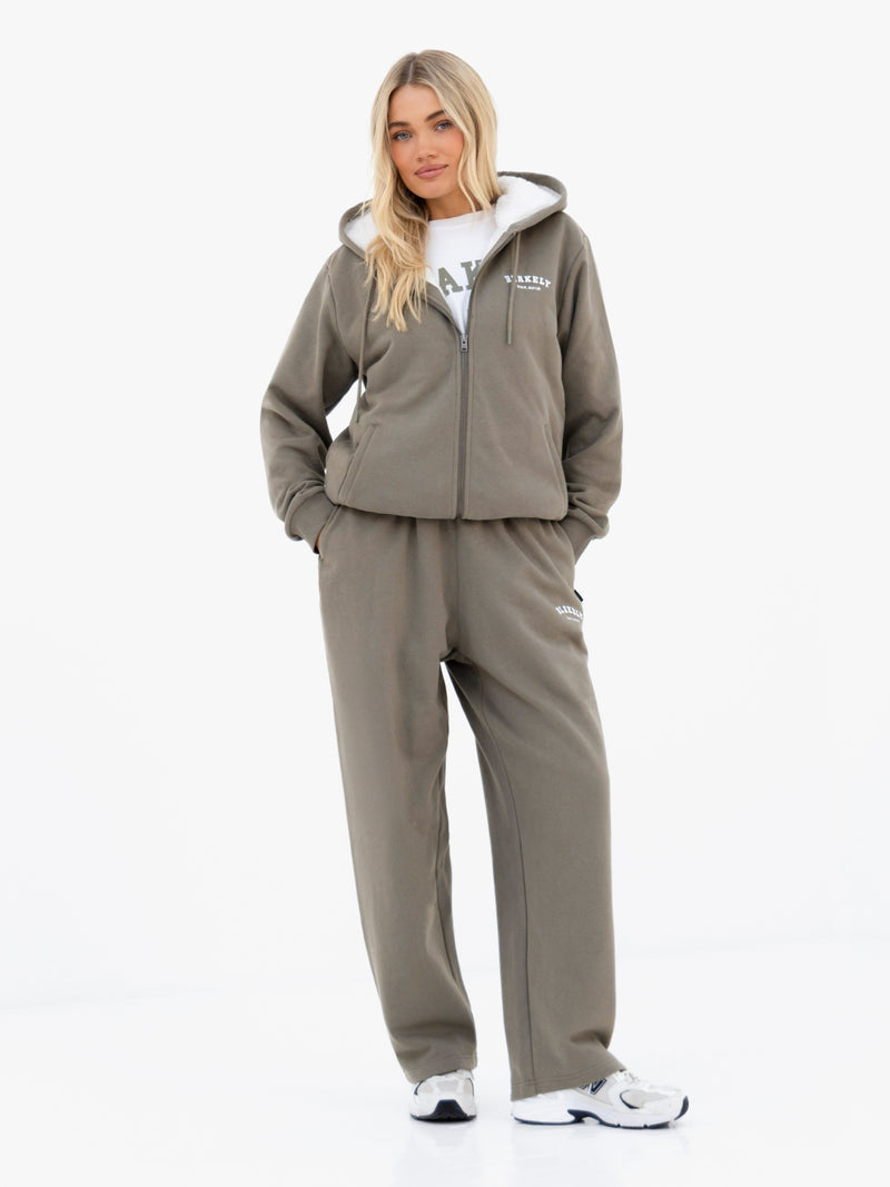 Heritage Wide Leg Sweatpants - Safari Green