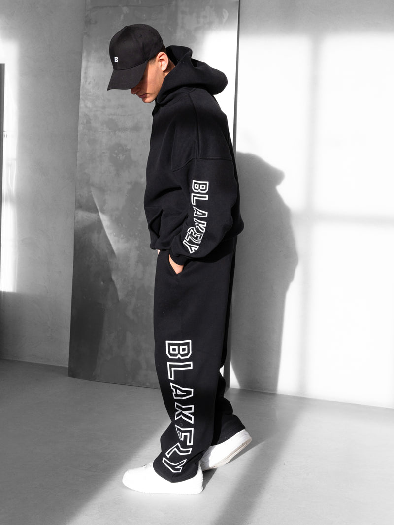 Miles Wide Leg Sweatpants - Black