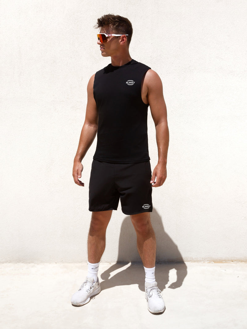 Track Active Vest Top - Black